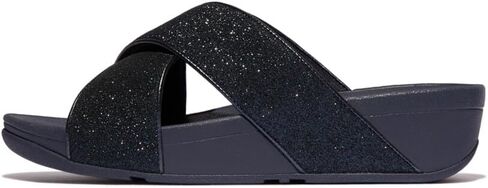 Fitflop Women's Lulu Glitterdust Cross Slides Sandal in Saudi Arabia