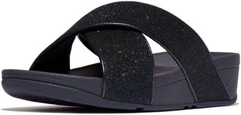 Fitflop Women's Lulu Glitterdust Cross Slides Sandal in Saudi Arabia