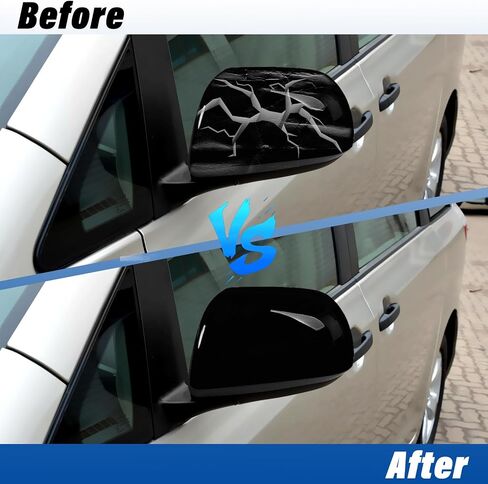 OWITAI متوافق مع 2012-2020 Toyota Sienna غطاء غطاء مرآة الجانب الأيسر للسائق، استبدال غطاء مرآة الرؤية الخلفية للباب الجانبي الأسود اللامع بدون ضوء إشارة الانعطاف لـ Sienna يستبدل 87945-08010 in Kuwait