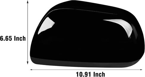 OWITAI متوافق مع 2012-2020 Toyota Sienna غطاء غطاء مرآة الجانب الأيسر للسائق، استبدال غطاء مرآة الرؤية الخلفية للباب الجانبي الأسود اللامع بدون ضوء إشارة الانعطاف لـ Sienna يستبدل 87945-08010 in Kuwait