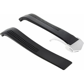 Ewatchparts 22mm Rubber Band Strap Compatible With Tag Heuer Carrera Calibre 16, 17, 36, Cav551B Black in Saudi Arabia