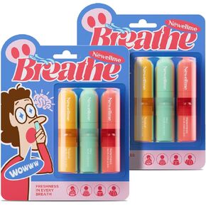 NEWELLME Nasal Stick Inhaler & Roll-On – 2-in-1 Aromatherapy for Stress Relief, Energy Boost, Muscle Relaxation – Portable & Travel-Friendly for Yoga, Office, Daily Use – Natural Wellness Solution in Saudi Arabia