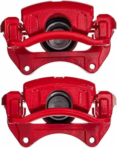 Power Stop Front S7170 Pair of High-Temp Red Powder Coated Calipers For Hyundai Sonata 2015-2019, Kia Optima 2016-2019 [Model Specific] in Saudi Arabia