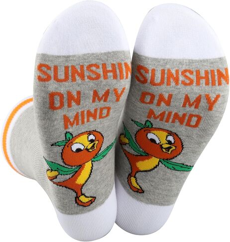 G2TUP Orange Bird Socks Cartoon Character Lover Gift Sunshine On My Mind Orange Birds Socks Sunshine Bird Merch in Saudi Arabia