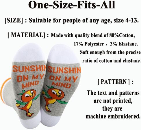G2TUP Orange Bird Socks Cartoon Character Lover Gift Sunshine On My Mind Orange Birds Socks Sunshine Bird Merch in Saudi Arabia
