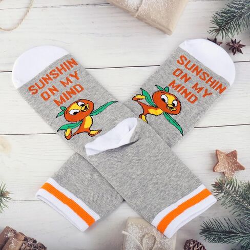 G2TUP Orange Bird Socks Cartoon Character Lover Gift Sunshine On My Mind Orange Birds Socks Sunshine Bird Merch in Saudi Arabia