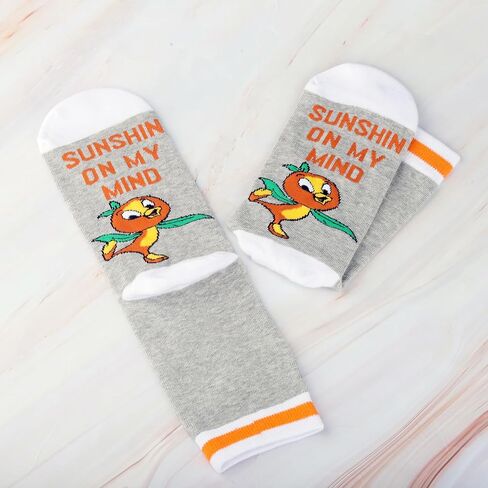 G2TUP Orange Bird Socks Cartoon Character Lover Gift Sunshine On My Mind Orange Birds Socks Sunshine Bird Merch in Saudi Arabia