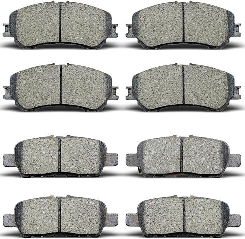 Front Rear Brake Pads Compatible with 2014-2020 Nissan Qashqai,for 2014-2020 Nissan Rogue, for 2017-2019 Rogue Sport (D1415 D1737) in Saudi Arabia