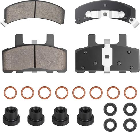 Front Ceramic Brake Pads Set for Chevy Express 1500 96-02, Blazer 92-94, C1500 88-99, C1500 Suburban 92-99, C2500 88-00, Astro AWD 90-02, Cadillac Escalade 99-00, 4PCS in Saudi Arabia