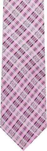 Jacob Alexander Men's Woven Plaid Pattern Regular or Slim Neck Tie in Saudi Arabia
