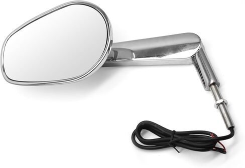 مرايا الدراجات النارية MZS كروم متوافقة مع VROD V-Rod Muscle VRSCF 2009-2017، إشارات الانعطاف LED ملحقات المرآة الجانبية للرؤية الخلفية in Saudi Arabia
