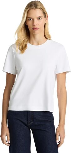 Women’s Good Earth Cotton® Box Cut T-Shirt – Australian-Grown Cotton, Relaxed Fit, Cropped Length, Crew Neck in Saudi Arabia
