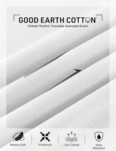 Women’s Good Earth Cotton® Box Cut T-Shirt – Australian-Grown Cotton, Relaxed Fit, Cropped Length, Crew Neck in Saudi Arabia