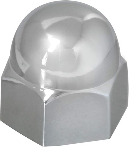 GG Grand General 10080SP 1-2 X 11/16 Inches Acorn Chrome Zinc Lug Nut Cover, Set of 10 in Saudi Arabia