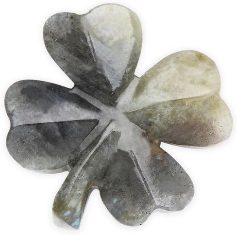 Natural Green Aventurine Four Leaf Clover - Feng Shui Lucky Crystal for Love Positivity, Polished Healing Stone Decor, Birthday Gift for Her Gift for Women Men in Kuwait