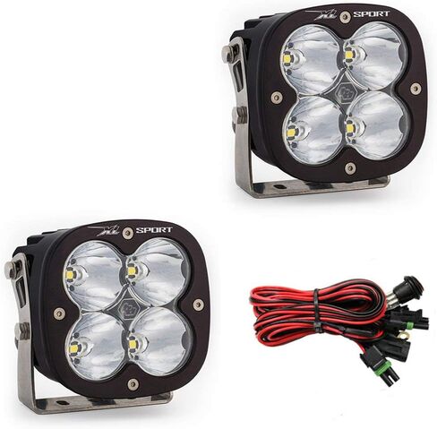 Baja Designs XL Sport LED Light Pod Pair for Jeeps, Off Road 4x4, Trucks, UTV - 2 PCS LED with Wiring Harness (Spot; Clear) in Saudi Arabia