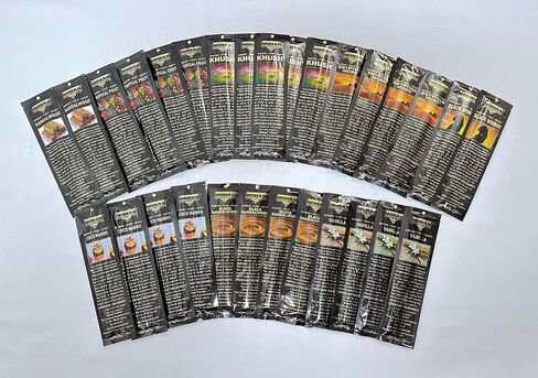 Mohan Incense 12-Pack - 12 Fragrances - 120 Total Sticks - Established in 1995 | Original Maker of The World Famous Khush Scent | Premium Pure Charcoal Incense | Hand Rolled in Saudi Arabia