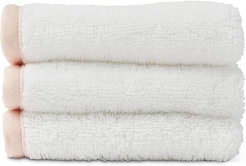 Lalo Baby Washcloths 3-Pack - 100% Organic Cotton, Soft & Absorbent, Gentle on Sensitive Skin, Machine Washable Soft Kids Washcloths - Sage in Kuwait