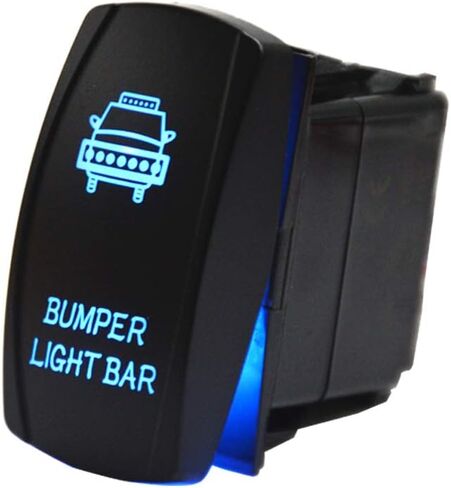 مفتاح هزاز للضوء الداخلي 20A/12V 10A/24V ضوء LED أزرق متوافق مع ATV UTV Polaris RZR Ranger Can-AM Commander Maverick X3 SUV Jeep Truck in Kuwait