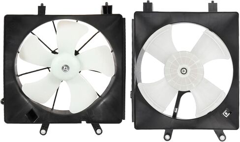 FINDAUTO 2*Radiator Cooling Fan Replacement Fits 2001-2005 for Honda Civic in Saudi Arabia