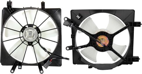 FINDAUTO 2*Radiator Cooling Fan Replacement Fits 2001-2005 for Honda Civic in Saudi Arabia