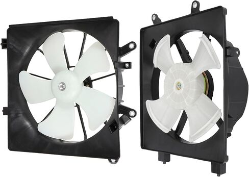 FINDAUTO 2*Radiator Cooling Fan Replacement Fits 2001-2005 for Honda Civic in Saudi Arabia