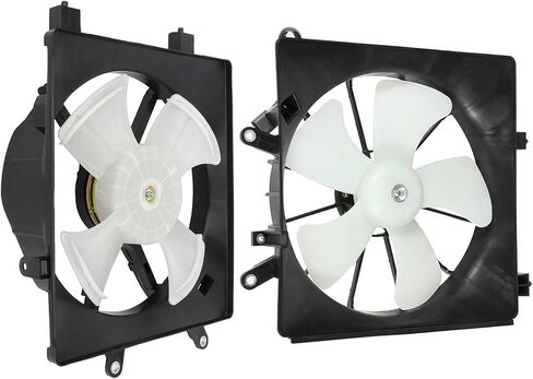 FINDAUTO 2*Radiator Cooling Fan Replacement Fits 2001-2005 for Honda Civic in Saudi Arabia