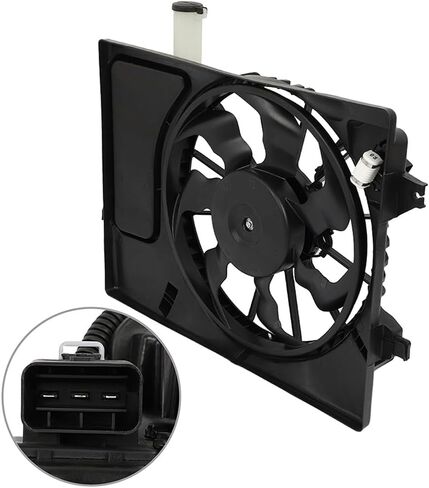 OCPTY Radiator Cooling Fan fit for 2011-2014 for Hyundai for Elantra / 2013 for Hyundai for Elantra Coupe / 2013-2015 for Hyundai for Elantra GT / 2014 for Kia for Forte,Replace 622580 Cooling Fan in Saudi Arabia