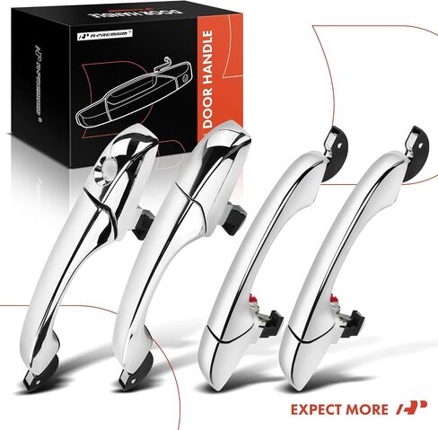 A-Premium - Exterior Door Handles Front Rear Driver Passenger - Compatible with Chrysler & Dodge Models - 300 300C 2005-2010, Magnum 2005-2008, Charger 2007 - Replace# 5065801AG 4589009AH CH1310142 in Saudi Arabia