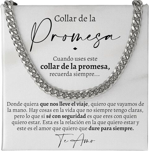 Love You This Much Collar de la Promesa - Regalo Sentimental para Novio, Cumpleaos y San Valentn in Saudi Arabia