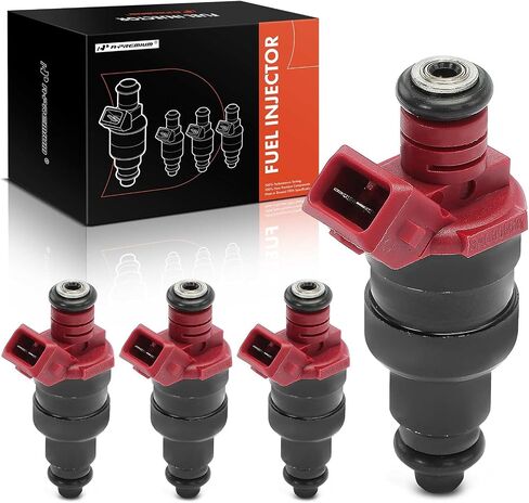 A-Premium Fuel Injectors Set of 4 Compatible with Volkswagen Jetta 1999, Combi 1993/1999-2001, Derby 1998-2005, Panel 1995-2001, Van 2003, 1.8L, Replace# BAC906031 in Saudi Arabia