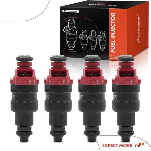 A-Premium Fuel Injectors Set of 4 Compatible with Volkswagen Jetta 1999, Combi 1993/1999-2001, Derby 1998-2005, Panel 1995-2001, Van 2003, 1.8L, Replace# BAC906031 in Saudi Arabia