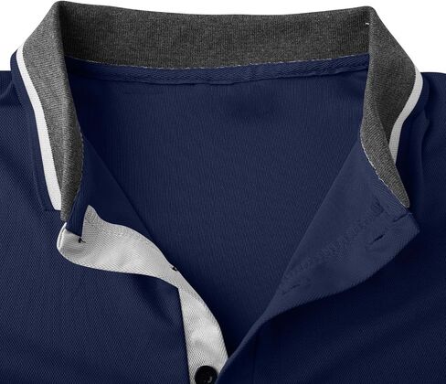 Long Sleeve Golf Shirt Men with Pocket - 2025 Casual Button Collared T-Shirt Slim Fit Fall Outfits in Saudi Arabia