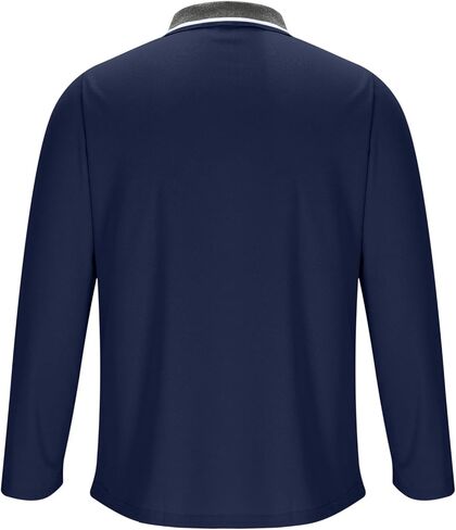 Long Sleeve Golf Shirt Men with Pocket - 2025 Casual Button Collared T-Shirt Slim Fit Fall Outfits in Saudi Arabia