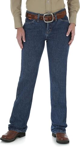 جينز نسائي من Wrangler Fr Western متوسط ​​الارتفاع ذو قصة طويلة in Kuwait