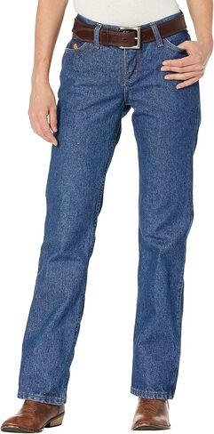 جينز نسائي من Wrangler Fr Western متوسط ​​الارتفاع ذو قصة طويلة in Kuwait