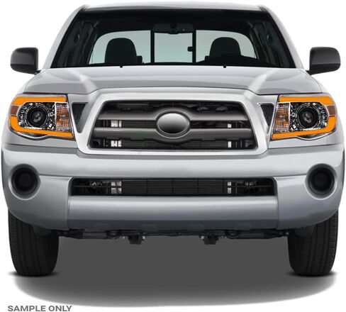 7422443431419 Compatible with 2005-2011 Toyota Tacoma Switchback Sequential LED Strip Bar Black Housing Projector Headlights with Amber Reflector in Saudi Arabia