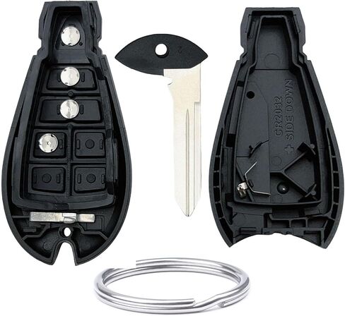 Replacement for Jeep Key Fob Shell Cover Fits for Dodge RAM 1500 2500 3500 Grand Caravan Journey Durango Jeep Grand Cherokee Keyless Entry Key Fob Case (3-Button) in Saudi Arabia
