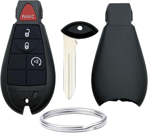 Replacement for Jeep Key Fob Shell Cover Fits for Dodge RAM 1500 2500 3500 Grand Caravan Journey Durango Jeep Grand Cherokee Keyless Entry Key Fob Case (3-Button) in Saudi Arabia