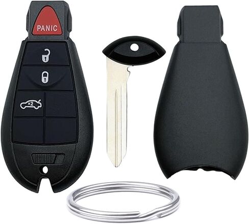 Replacement for Jeep Key Fob Shell Cover Fits for Dodge RAM 1500 2500 3500 Grand Caravan Journey Durango Jeep Grand Cherokee Keyless Entry Key Fob Case (3-Button) in Saudi Arabia