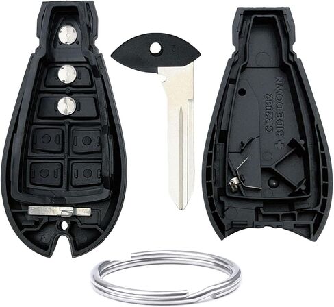 Replacement for Jeep Key Fob Shell Cover Fits for Dodge RAM 1500 2500 3500 Grand Caravan Journey Durango Jeep Grand Cherokee Keyless Entry Key Fob Case (3-Button) in Saudi Arabia