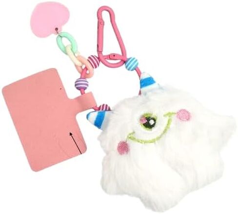 Cute Plush Smiling One-Eyed Monster Keyring, Cute Smiling Face Soft Car Keychain Bag Gifts for Women Backpack Decoration in Saudi Arabia