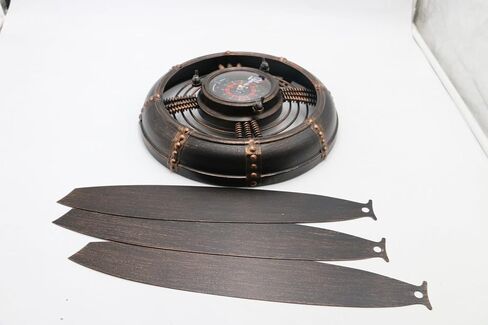ديكور جدار مروحة الطائرة، ديكور الطيران، هدايا الطيار، ساعة Steampunk، ساعة كهف رجل، فن جداري لغرفة نوم المكتب، تعمل بالبطارية، بني in Kuwait