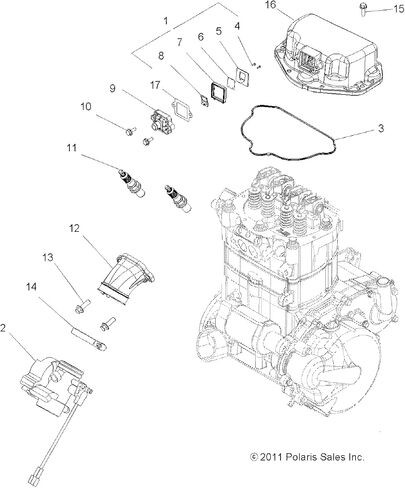 ختم غطاء الصمام Polaris RZR، قطعة OEM الأصلية 5412836، الكمية 1 in Saudi Arabia