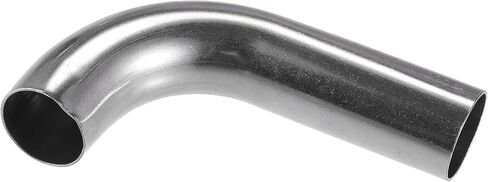 Bend Elbow Pipe Tube, 1" OD 4" 2.36" Leg 90 Degree DIY Exhaust Pipe Intercooler Air Intake Tube Universal for Car Truck Automotive Durable 304 Stainless Steel Silver Tone in Saudi Arabia