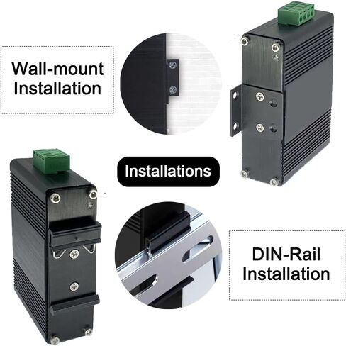 محول جيجابت إيثرنت صناعي مُدار صغير بخمسة منافذ 5 × 10/100/1000BASE-T RJ45 يدعم إدارة الويب، جودة الخدمة، سكة Vlan Din / محول شبكة ذكي سهل التركيب على الحائط in Kuwait