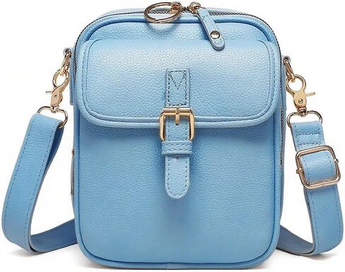 Vintage Messenger Bag Leather Crossbody Bags for Women Men Small Anti Theft Cross Body Shoulder Purse with Card Slots in Saudi Arabia