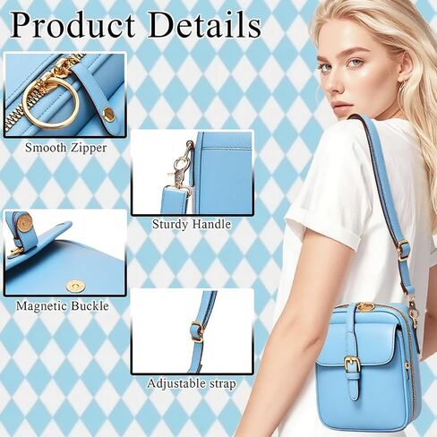 Vintage Messenger Bag Leather Crossbody Bags for Women Men Small Anti Theft Cross Body Shoulder Purse with Card Slots in Saudi Arabia