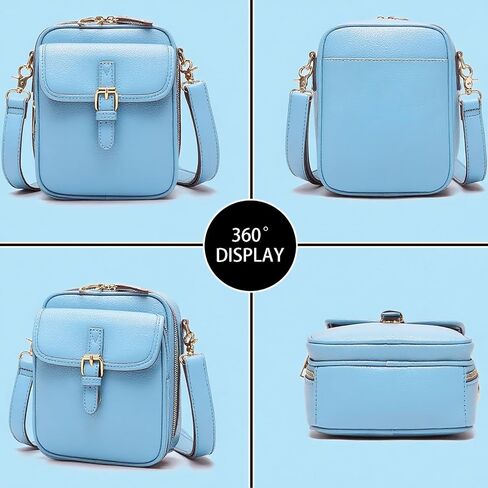 Vintage Messenger Bag Leather Crossbody Bags for Women Men Small Anti Theft Cross Body Shoulder Purse with Card Slots in Saudi Arabia