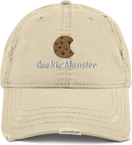 Cookie Monster Distressed Dad Hat in Saudi Arabia